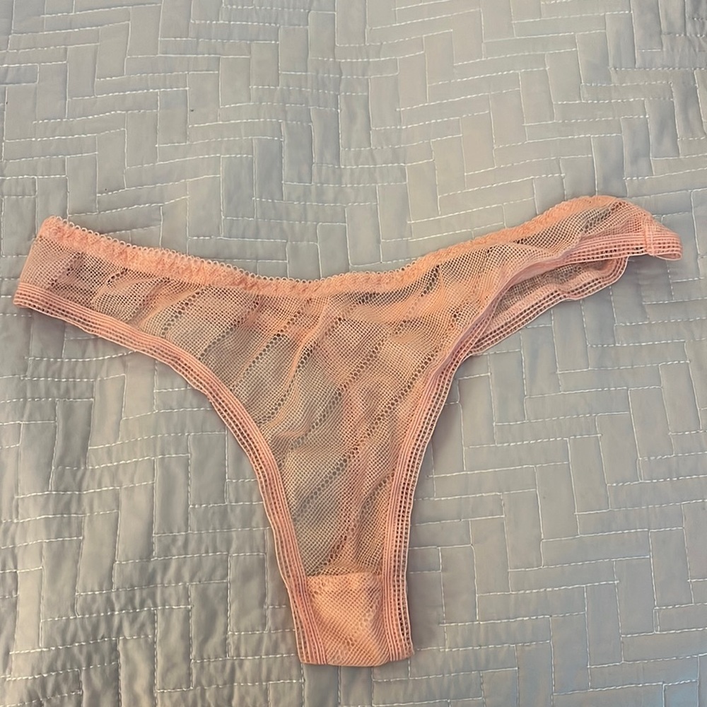 Agent Provocateur Pink Lace Thong